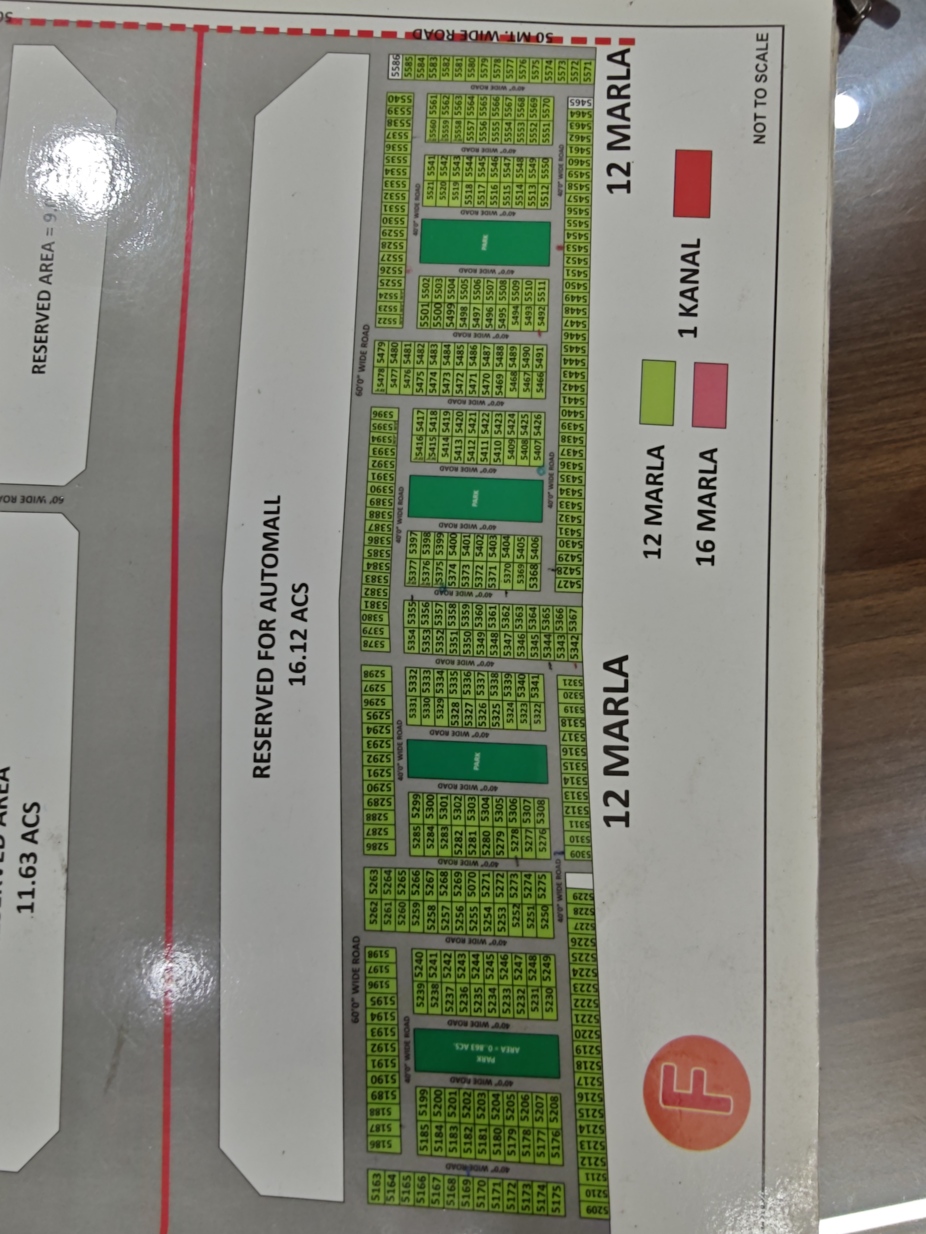 12 Marla Plot, Facing Park in Block F, Aerocity, Mohali